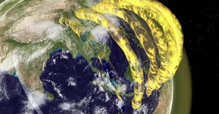 Imagens de telescópio mostram tubos gigantes de plasma flutuando acima da Terra