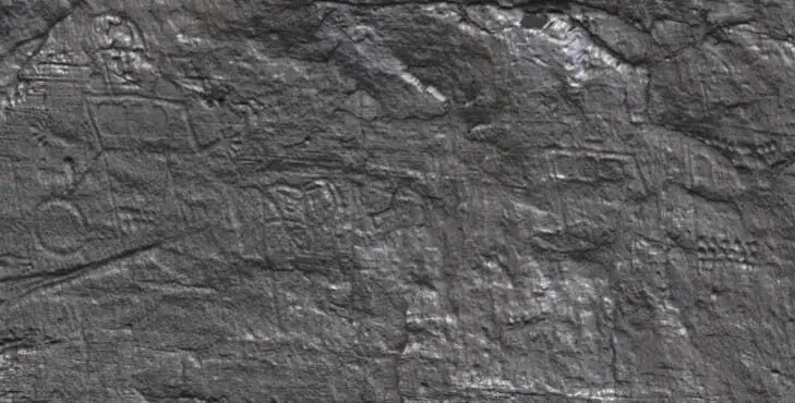 Arte rupestre antiga descoberta no Rancho Skinwalker