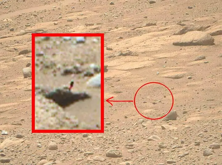 A imagem foi feita pela Mars Perseverance.