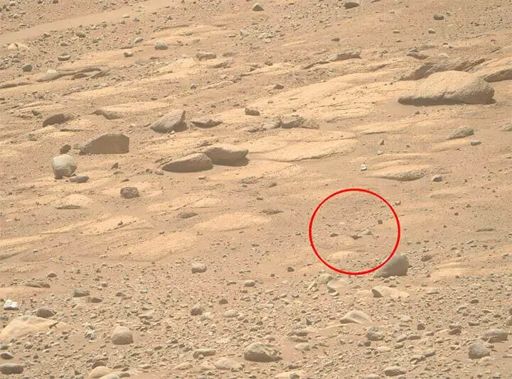 A imagem foi feita pela Mars Perseverance.