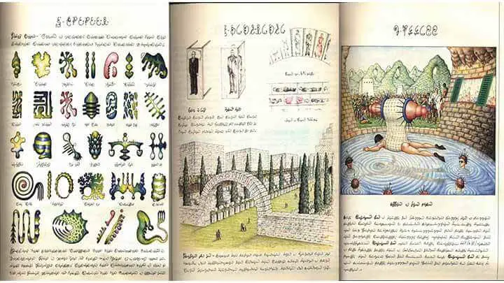 Páginas do Codex Seraphinianus.