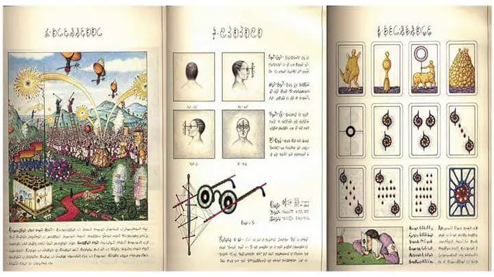 Páginas do livro Codex Seraphinianus.