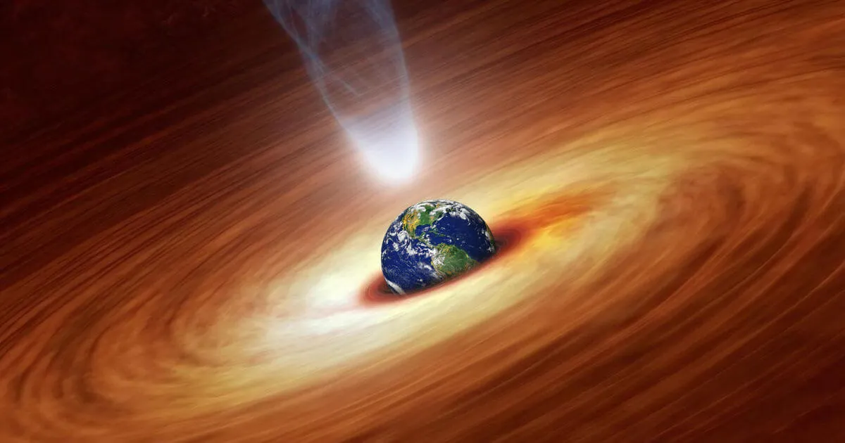 O planeta Terra poderia estar dentro de um buraco negro?