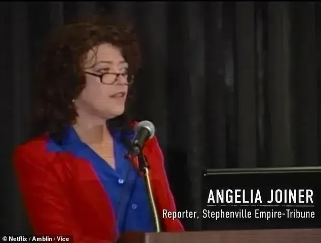 Angelia Joiner, jornalista local do Stephenville Empire-Tribune.