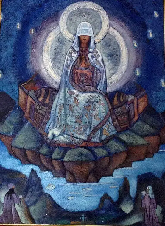 Mother of the World(Mãe do Mundo) de Nicholas Roerich.