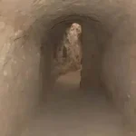 A entrada para um dos túneis secretos.