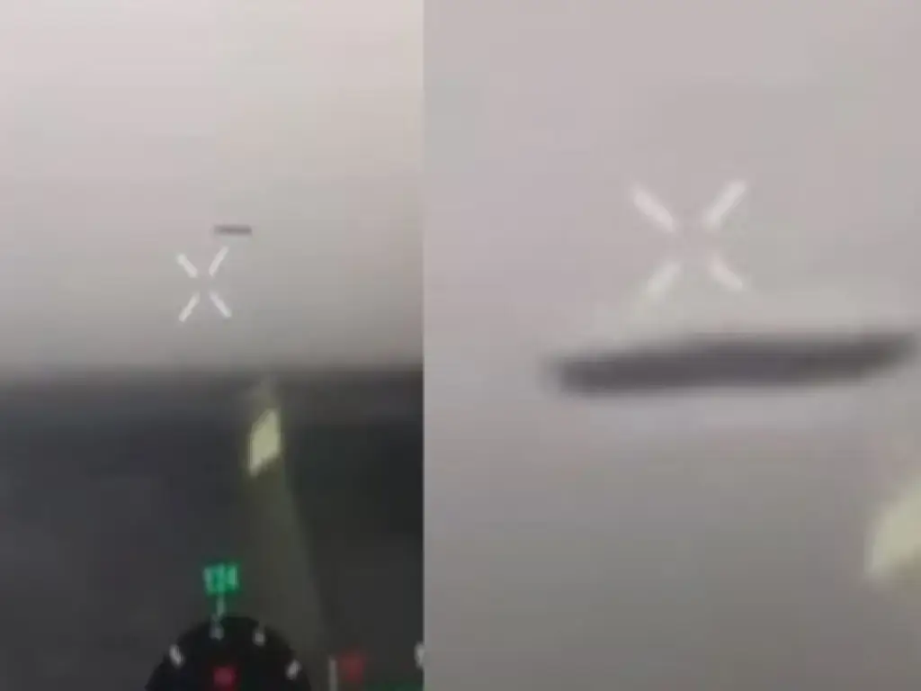 OVNI em forma de charuto foi filmado por um drone na Ucrânia!
