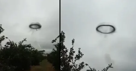 Um misterioso anel preto é filmado em Tucumán, Argentina