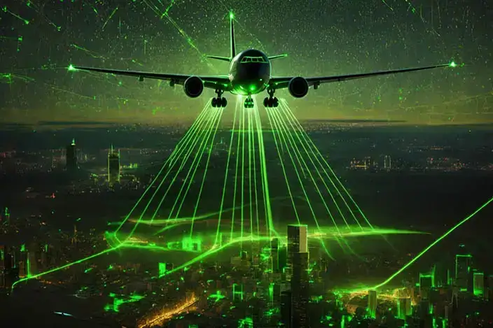 Misteriosos aviões escaneando áreas com lasers verdes geram preocupação