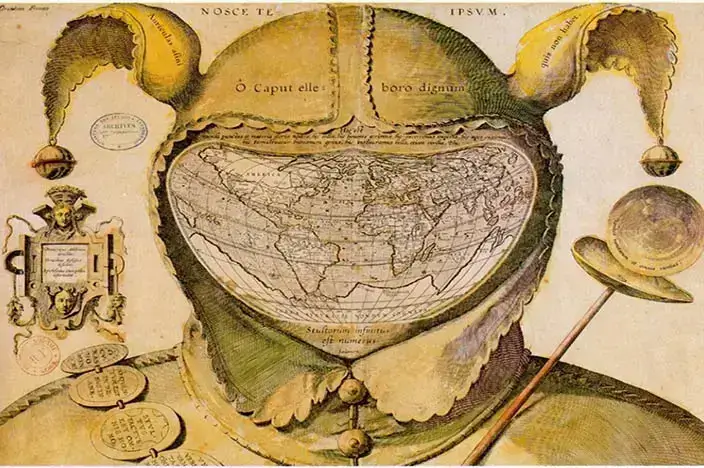 O misterioso mapa do boné do bobo da corte - uma obra misteriosa da cartografia ocidental.