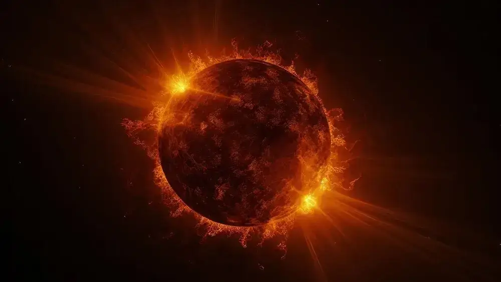 Um objeto misterioso foi observado mais uma vez Perto do sol durante um eclipse solar
