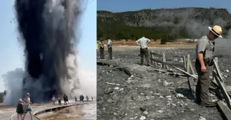 Erupção hidrotermal força fechamento parcial de Yellowstone