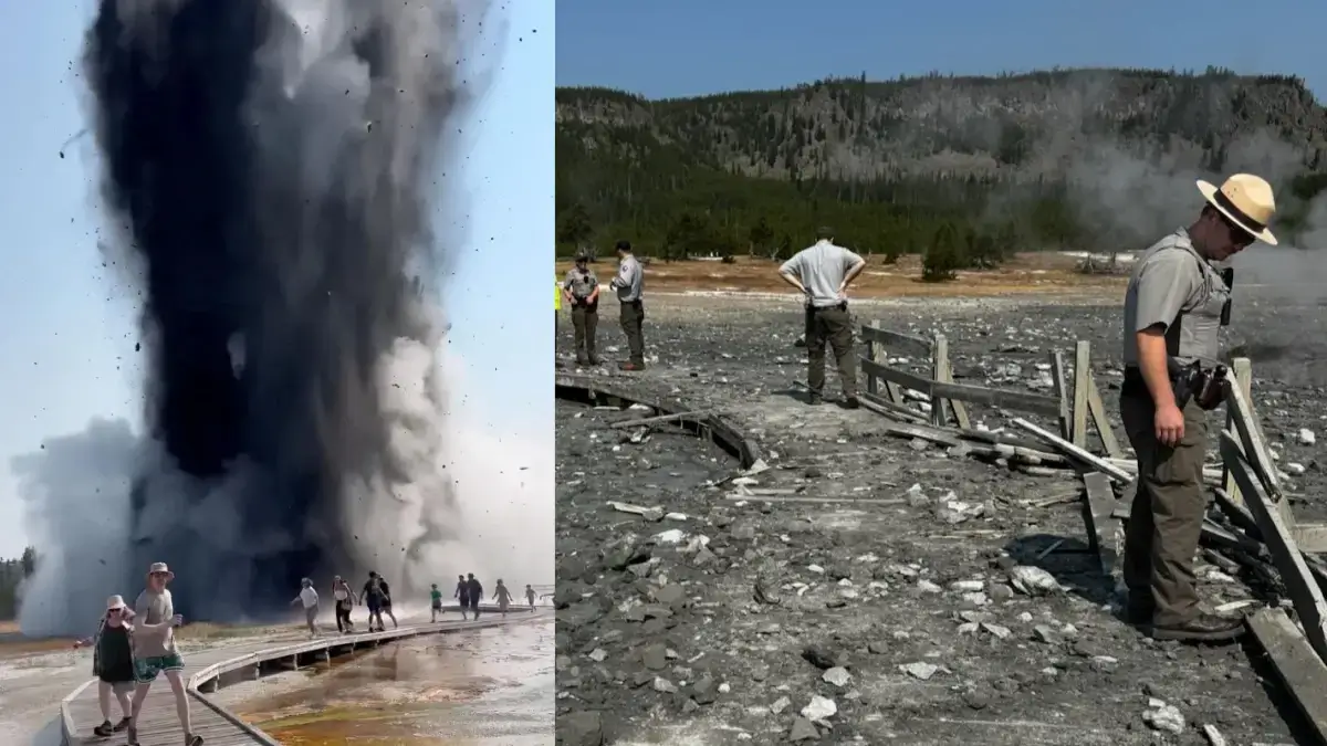 Violenta erupção hidrotermal força fechamento parcial do parque nacional de Yellowstone