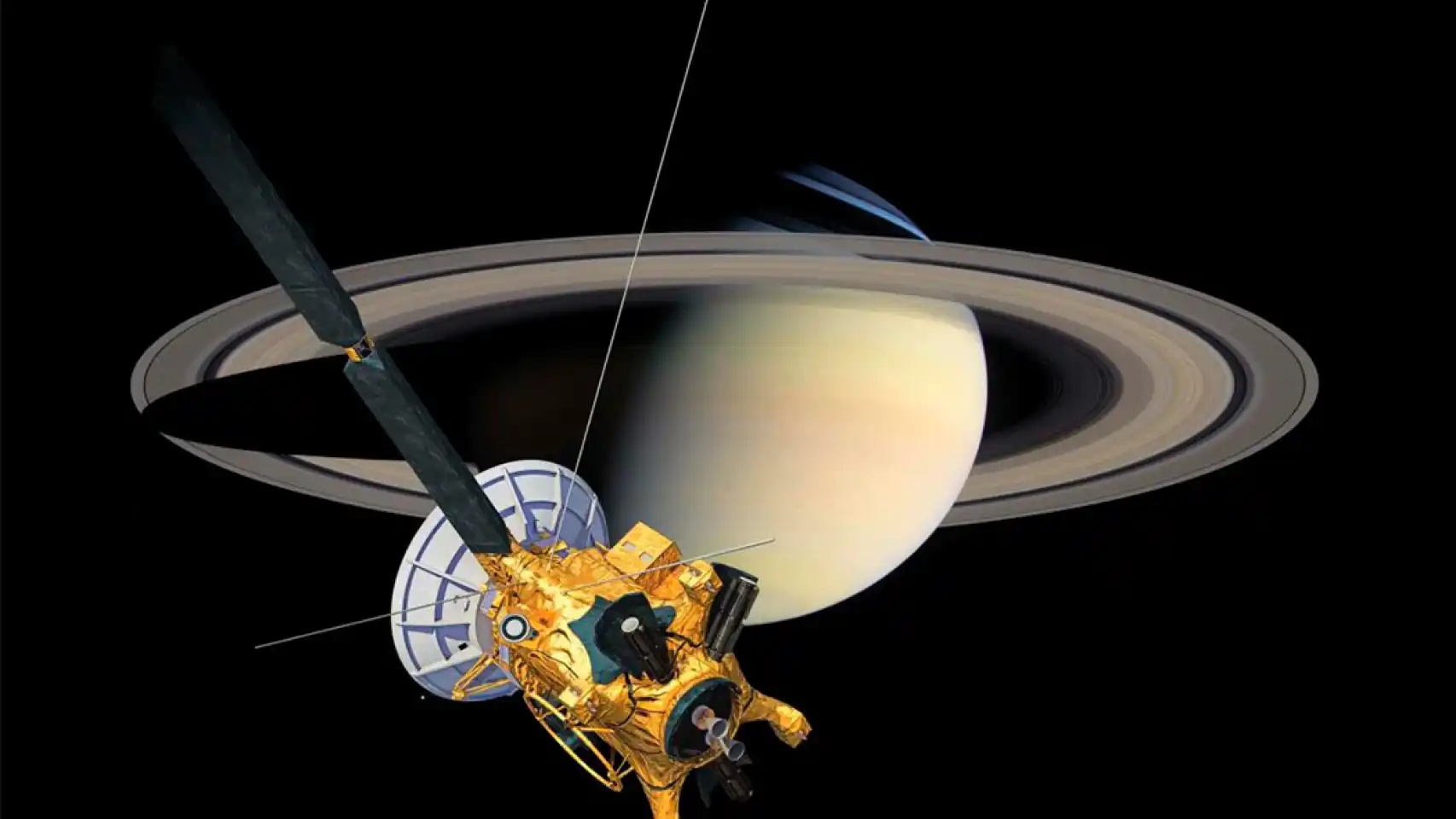 Cassini-Huygens foi uma missão espacial não-tripulada enviada em missão ao planeta Saturno e seu sistema de luas.