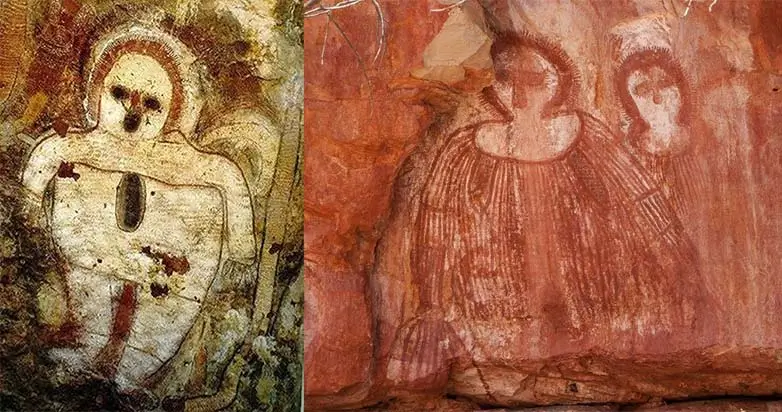 Pinturas chocantes de 100.000 anos atrás de alienígenas foram descobertas na Austrália