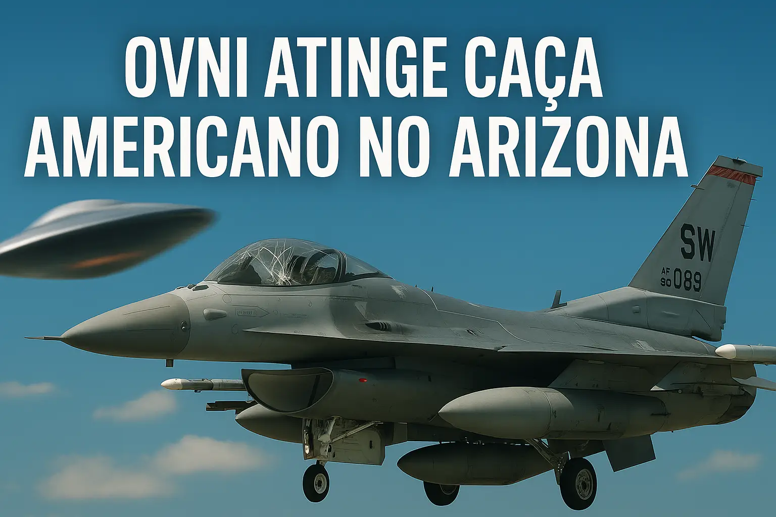 OVNI atinge caça americano no Arizona