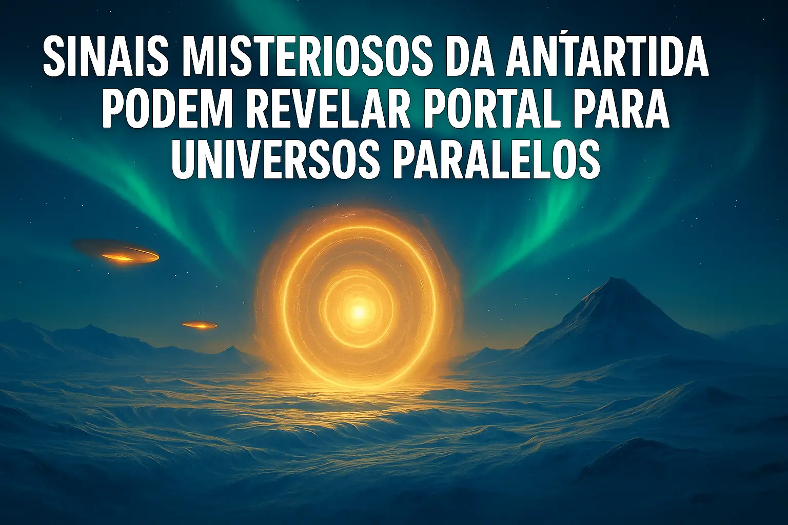 Sinais misteriosos da Antártida podem revelar portal para universos paralelos