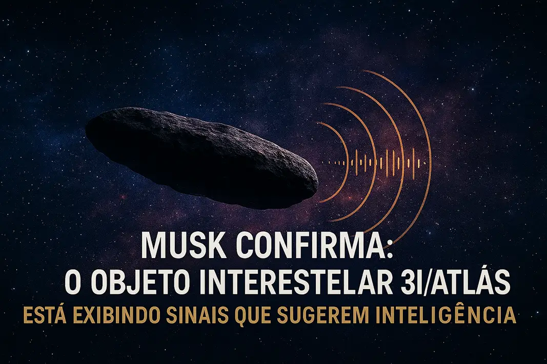 Musk confirma o objeto interestelar 3I-ATLAS está exibindo sinais que sugerem inteligência
