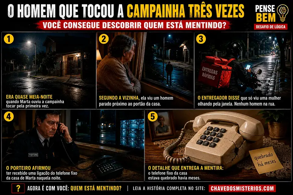 O Homem que Tocou a Campainha Três Vezes – Desafio de Lógica