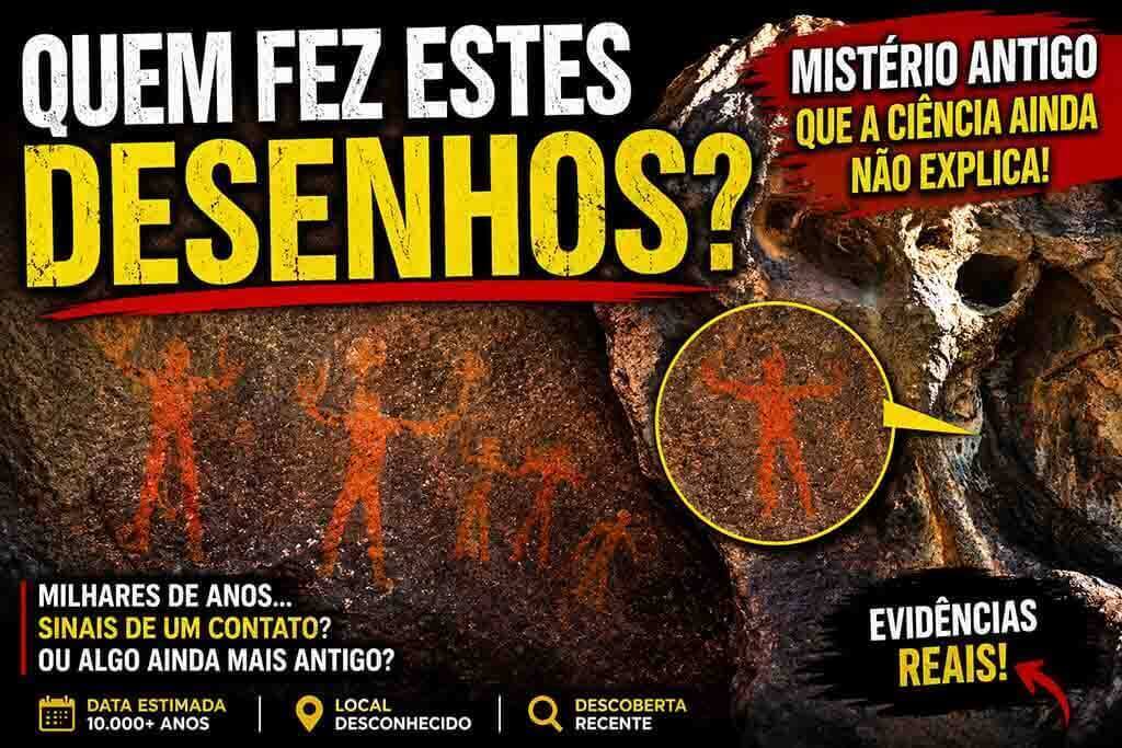 Pinturas rupestres em uma caverna levantam dúvidas sobre quem criou os misteriosos desenhos pré-históricos.