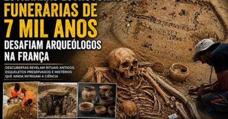 Estranhas estruturas funerárias de 7 mil anos desafiam arqueólogos na França e podem revelar um ritual perdido da Pré-História